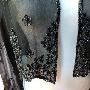 Beautiful beaded sheer jacket.